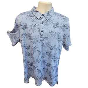 7 Diamonds Sz L Polo 4-Way Stretch 7D SS Shirt Hawaiian NWT Retail $89
